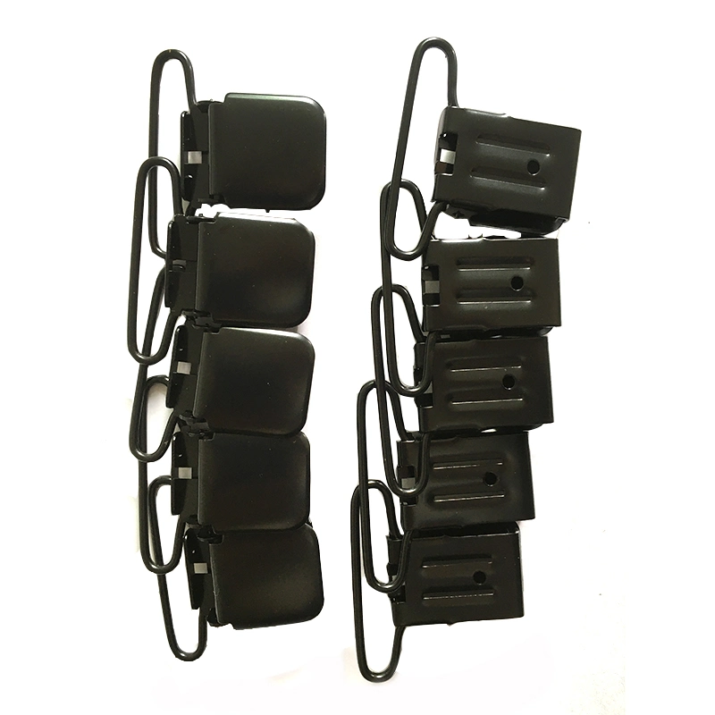 High Quality 25 mm Black Alloy Metal Hardware Suspender Clips Garment Accessories for Straps DIY