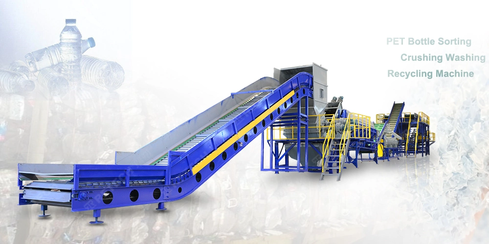 Plastic Pet/PP/HDPE/LDPE/LLDPE/ABS/PS/PVC/PC/BOPP Bottle/Film/Bag/Drum/Pallet/Pipe/Container/Box/Jar/Barrel Washing Line Crushing Plant Recycling Machine