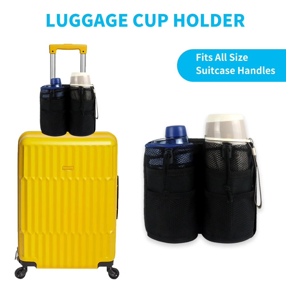Luggage Mesh Cup Holder, Suitcase Drink Organizer Travel Accessories Wbb20094