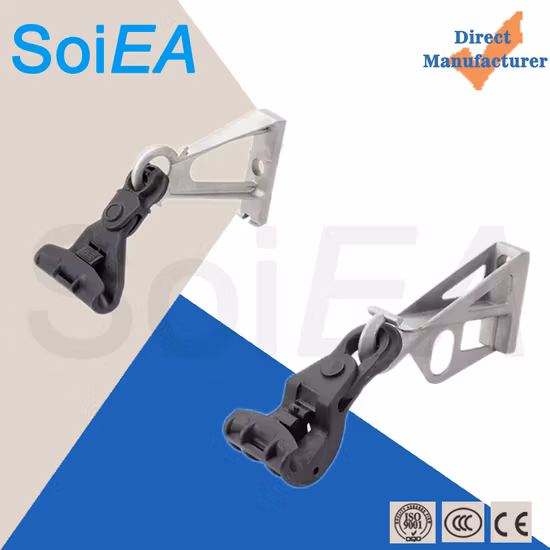 Аксессуары для разъемов питания Пластиковый подвесной зажим для оптоволоконного кабеля Зажим для подвесного кабеля ADSS Аксессуары для электропитания